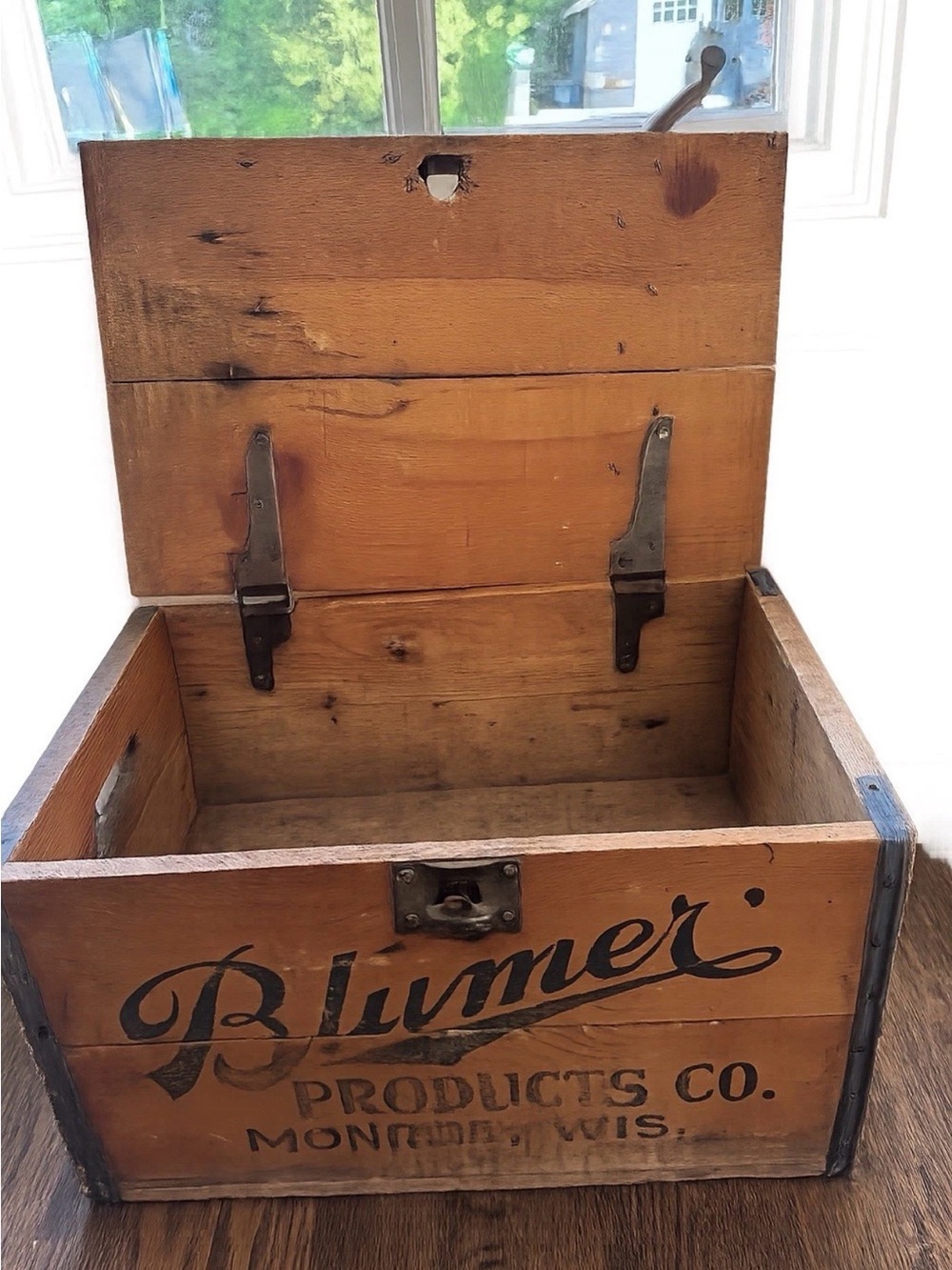 Blumer Products Co. Wooden Storage Crate